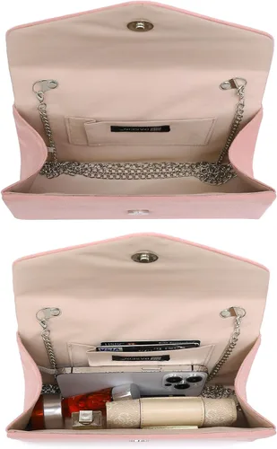 Vista 27 de Dasein Bolso de noche para mujer, embragues de fiesta, bolsos de boda, cóctel, baile de graduación, bolsos con purpurina esmerilada