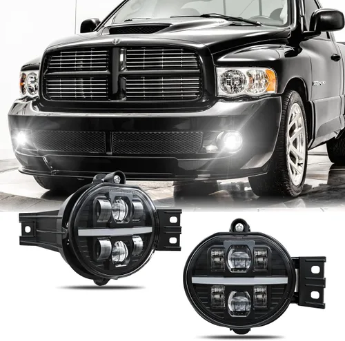 Vista 12 de Z-OFFROAD Conjunto de luz antiniebla LED aprobada por DOT compatible con Dodge Ram 1500 2002 2003 2004 2005 2006 2007 2008 Dodge Ram 2500/3500