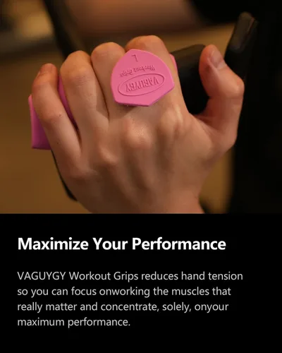 Vista 5 de Guantes de Entrenamiento, Guantes de Gimnasio de Látex Sin Dedos, Agarres de Dominada para Hombres y Mujeres, Agarres de Palma para Entrenamiento