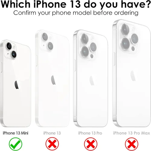 Vista 2 de Funda de correa cruzada con cordón para iPhone 13 Mini, cuello cruzado, soporte ajustable extraíble, protección contra caídas a prueba de golpes