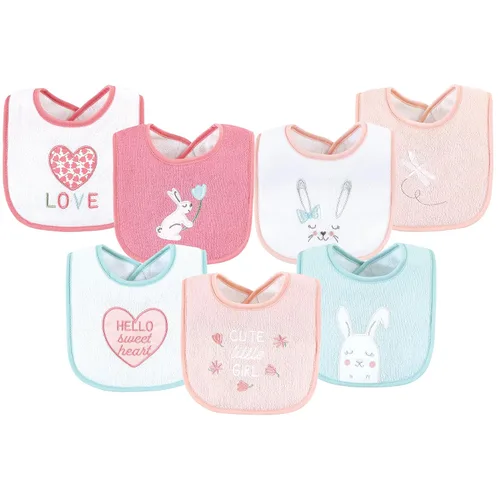 Vista 26 de Baberos Hudson Baby unisex de tela de toalla de algodón con relleno de fibra, Tamaño único Niño Gris Bosque