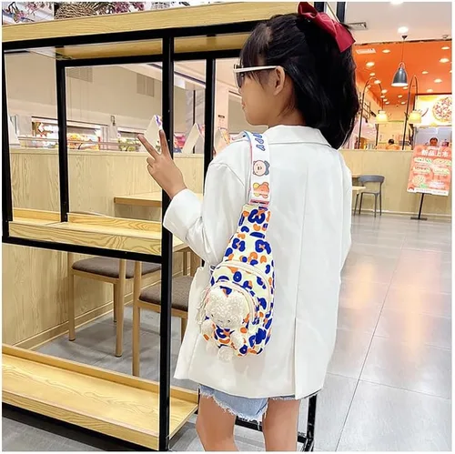 Vista 3 de Hiflyer Mochila para niños, mochila kawaii para niños, bolsa de viaje para niños, bolsa de pecho, bolsa cruzada para niños, mini mochila para niñas