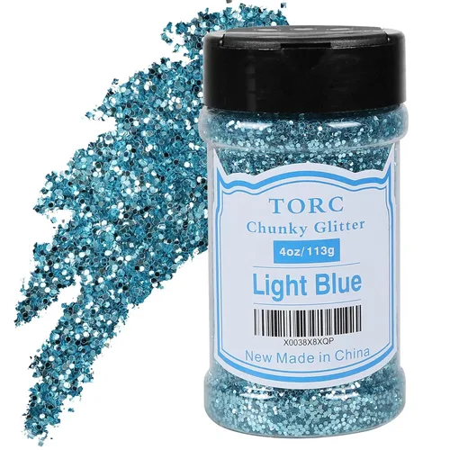 Vista 14 de TORC Brillantina gruesa negra de 4 onzas para manualidades de resina, tumblers, maquillaje cosmético, arte de uñas, decoración de festivales