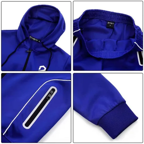 Vista 3 de R RAMBLER 1985 Men's Tracksuit Active fashion Hoodie outifts zip sweatsuit set jogger sportswear