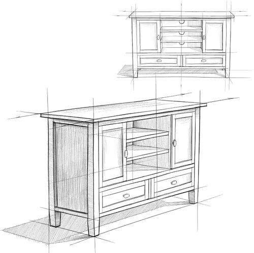 Vista 13 de SIMPLIHOME Warm Shaker - Mueble para TV de MADERA MACIZA de 47 Pulgadas de Ancho Estilo Transicional en Negro Para TVs de hasta 52 Pulgadas, Para