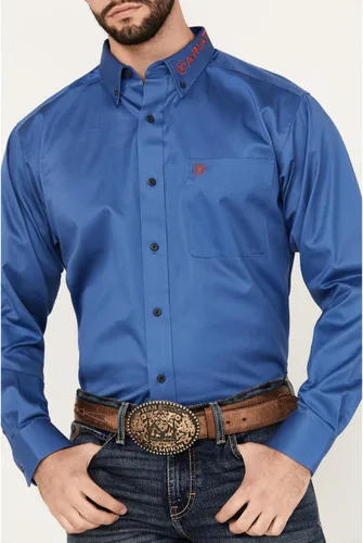 Vista 106 de Ariat Camisa de sarga con logotipo del equipo para hombre