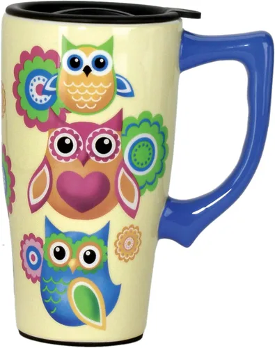 Vista 4 de Spoontiques - Tazas de viaje de cerámica - Taza de la Fuerza Aérea - Bebidas calientes o frías - Regalo para los amantes del café