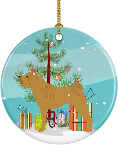 Vista 42 de Caroline's Treasures Cavalier King Charles Spaniel - Adorno de cerámica para árbol de Navidad, decoración colgante para el hogar, Navidad, fiestas