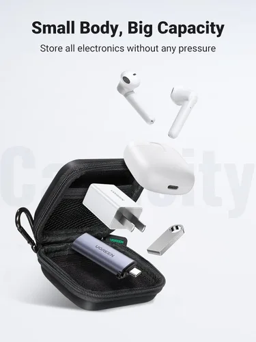 Vista 5 de UGREEN Paquete de estuche para auriculares con bolsa organizadora de viaje