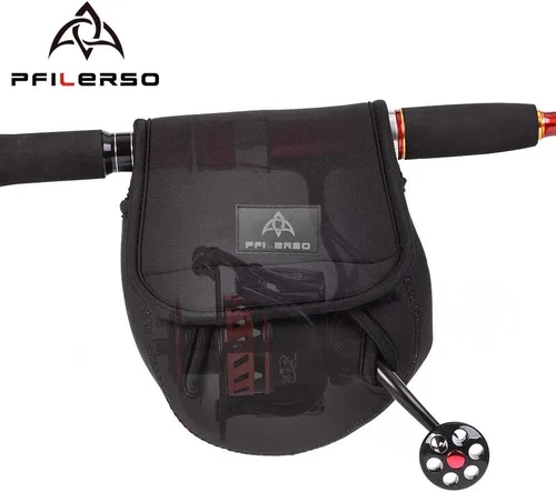 Vista 4 de 3Pcs Fundas para Carrete de Pesca Giratoria Bolsa de Transporte para Carrete de Pesca de Arrastre Estuche Protector Funda para Carrete de Pesca