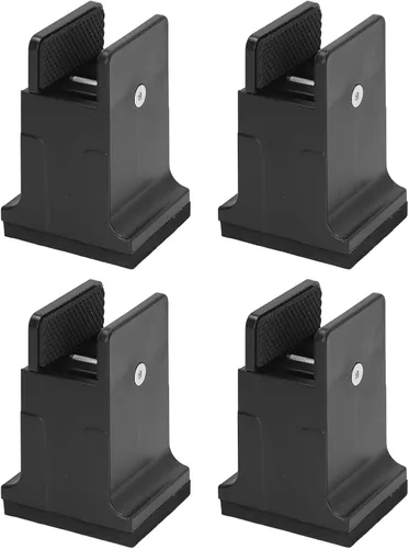 Vista 8 de Dioche Elevadores de muebles de 3.4 pulgadas, 4 piezas ajustables con abrazadera de tornillo, elevadores de sofá de cama resistentes para ajuste