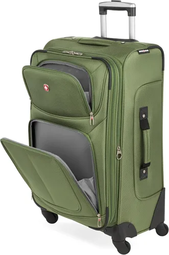 Vista 166 de SwissGear - Equipaje suave expandible Sion con ruedas, Negro