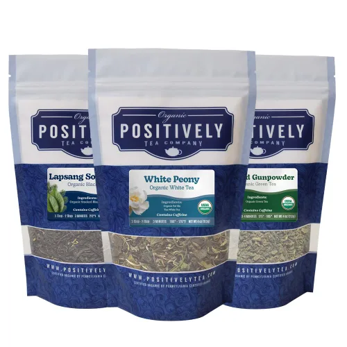Vista 16 de Organic Positively Tea Company, Muestra de té negro, hoja suelta, 4 onzas, paquete de 3
