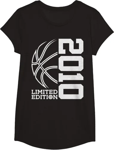 Vista 3 de Camiseta de baloncesto de 13 cumpleaños edición limitada 2010, Negro