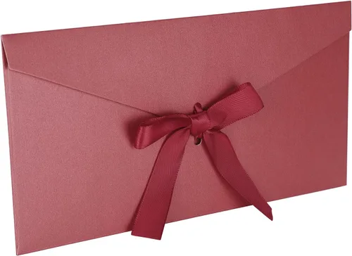 Vista 3 de 10 sobres con nudo, 5 perlas de color para tarjeta de regalo de negocios, boda, fiesta, invitación, 8.6 x 4.2 pulgadas, sobre de tarjeta de regalo