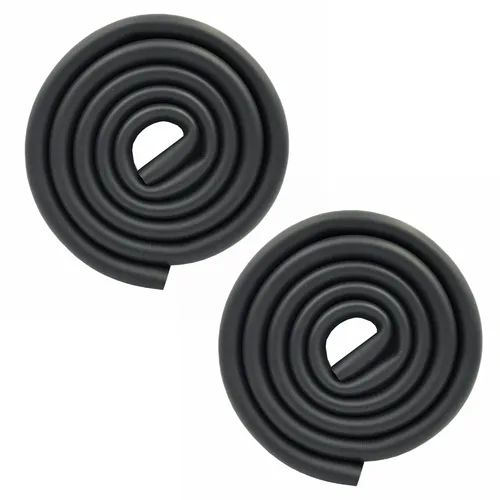 Vista 8 de U forma extra gruesa muebles mesa bordes protectores espuma 6.5 pies (negro) Parachoques NBR de alta densidad, corte fácil