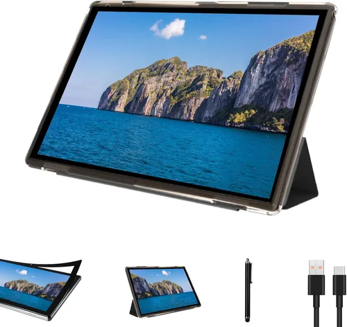 Vista 9 de Tablet de 10 pulgadas con estuche protector y lápiz táctil, tabletas Android 15, 8GB RAM 32GB ROM/1TB de expansión, 8H 6000mAh batería Wifi