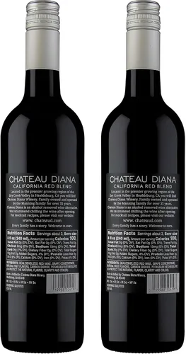 Vista 3 de Chateau Diana Vino tinto de California eliminado con alcohol (2 x 25.4 fl oz.)