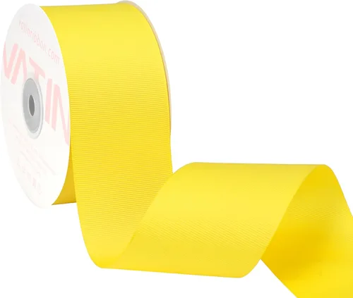 Vista 141 de VATIN Cinta de Grogrén Negra, 1-1/2" x 50 Yardas Continuas, Cinta de Grogrén de Poliéster Negra, Usar para Lazos de Bricolaje, Accesorios