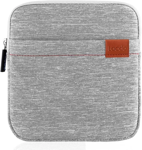 Vista 8 de Lacdo Estuche de transporte de almacenamiento protector USB externo impermeable para CD y DVD Blu-Ray, compatible con Apple MD564ZM/A SuperDrive