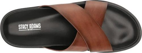 Vista 5 de Stacy Adams Men's Montel Cross Strap Slide Sandal Loafer