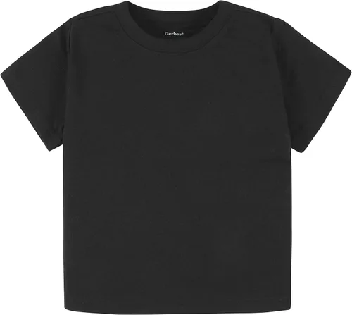 Vista 2 de Gerber Paquete de 5 camisetas lisas de manga corta para bebé, 160 GSM