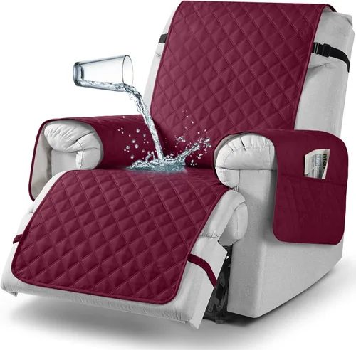 Vista 63 de TAOCOCO - Funda antideslizante para silla reclinable, funda para sofá, funda para silla reclinable pequeña con correas elásticas, protector