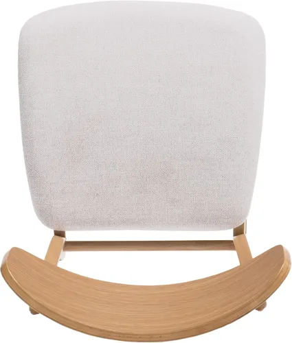 Vista 7 de Christopher Knight Home Frederica Mid-Century - Sillas de comedor modernas (juego de 4), color beige claro y roble natural