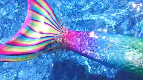Vista 7 de Conjunto de bikini de sirena para fiesta temática de sirena