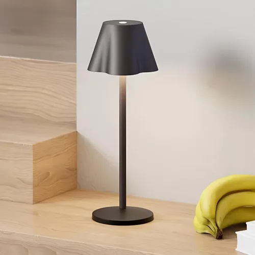 Vista 6 de La Luz - Lámparas de mesa inalámbricas de aluminio de 13 pulgadas, 5200 mAh, funciona con pilas, puerto USB-C regulable de 3 vías recargable, 3.5 W
