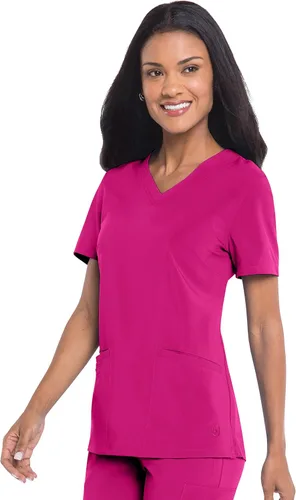 Vista 13 de Urbane Performance 9015 - Camiseta médica de ajuste a medida con 3 bolsillos para mujer Negro