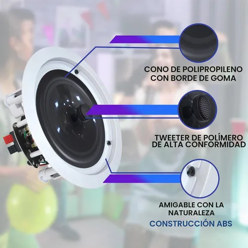 Vista 7 de Technical Pro Kit de sistema de cine en casa con receptor Bluetooth de 4