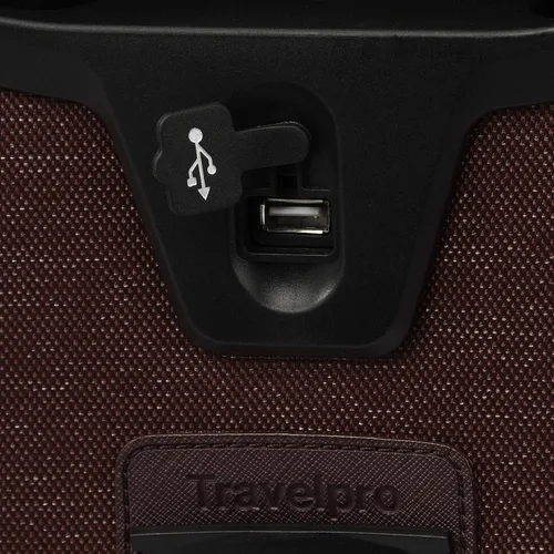 Vista 7 de Travelpro Platinum Elite - Rollaboard extensible de 22 pulgadas, Bordeaux, Platinum Elite Softside - Equipaje vertical expandible