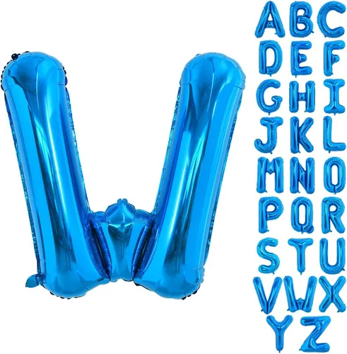Vista 30 de Globos TONIFUL de 40 pulgadas, grandes, azules, con letras B gigantes, globos de alfabeto de papel de aluminio, mylar, grandes globos