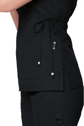 Vista 3 de koi Classic 137 Katelyn Blusa scrub Mock-Wrap, para mujer
