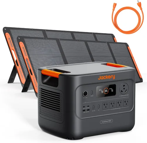 Vista 9 de Jackery HomePower 3000 Estación de Energía Portátil, Salida de 3600W (Pico 7200W), Generador Solar con Batería LFP de 3072Wh, Respaldo Esencial