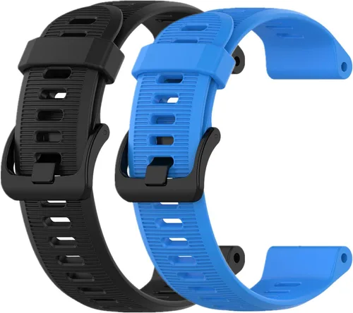 Vista 10 de Muovrto Correa de repuesto para Garmin Forerunner 945/935, correa de silicona para reloj Garmin Fenix 5/Approach S60/Fenix 6