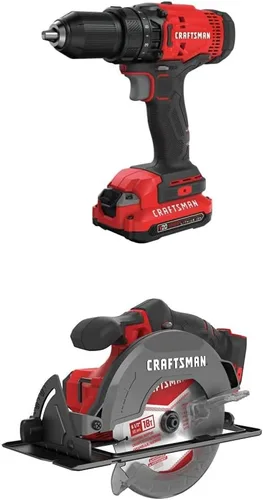 Vista 7 de CRAFTSMAN V20 - Juego de taladro/destornillador inalámbrico (CMCD700C1)