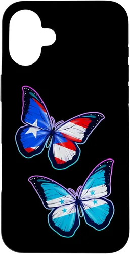 Vista 23 de Honduras Puerto Rico bicultural Roots. Butterfly Version Case for iPhone 17