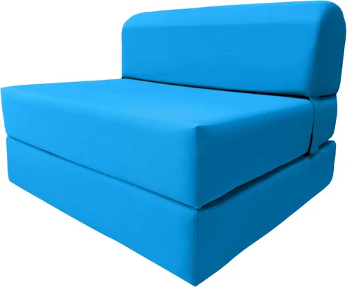 Vista 42 de D&D Futon Furniture. Silla plegable de espuma, sofá de estudio, colchón de espuma plegable para invitados (6 x 24 x 70 pulgadas, negro)
