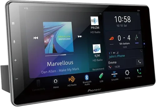 Vista 3 de DMH-WT7600NEX - Receptor multimedia con pantalla flotante táctil capacitiva HD de 9