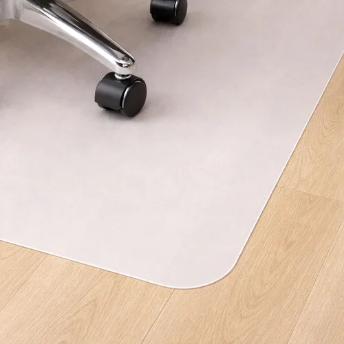 Vista 4 de Marvelux Tapete antideslizante para silla para suelos duros, 29 x 46 pulgadas, protector de piso de madera dura de oficina blanco duradero
