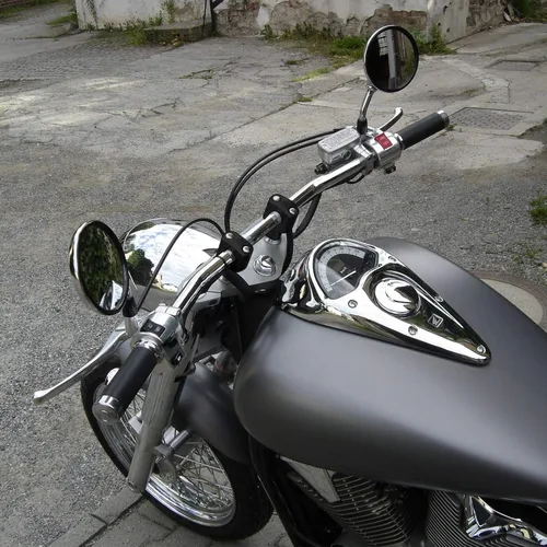 Vista 6 de KEMIMOTO Elevadores de manillar de motocicleta de 1 pulgada, elevadores de motocicleta de aleación de aluminio, compatibles con Sportster Softail