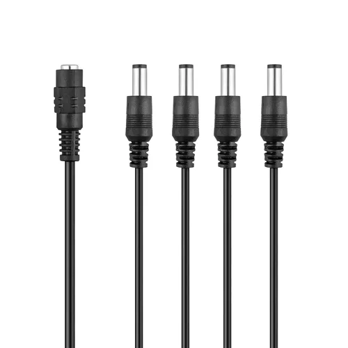 Vista 5 de Cable de alimentación divisor de cámaras de seguridad BNC (divisor de 4 vías)