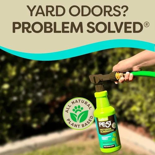 Vista 5 de ZEOFILL PE-51 Paquete Económico - Botella de 1 galón y 32 oz para manguera de jardín – Eliminador de olores de orina de mascotas, olores de mascotas