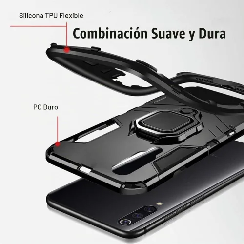 Vista 3 de Funda para Xiaomi Redmi K20 / K20 Pro, híbrida resistente a prueba de golpes Armadura de doble capa Protección Defender Funda trasera para Xiaomi