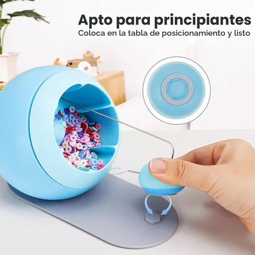Vista 3 de Tilhumt Spinner de Cuentas para Hacer Joyas, Spinner de Cuentas de Arcilla para Fabricante de Collares, Máquina Eléctrica Spinner de Cuentas