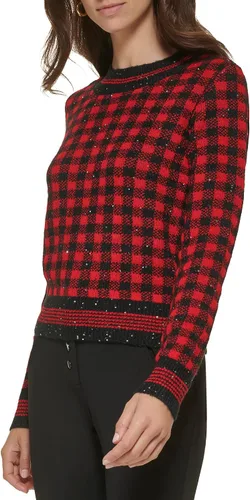 Vista 3 de Karl Lagerfeld Paris Women's Everyday Long Sleeve Sweater
