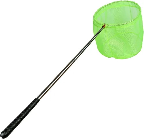 Vista 10 de RESTCLOUD Red de cebo y red de aterrizaje de pesca con mango telescópico que se extiende hasta 59 pulgadas Marrón