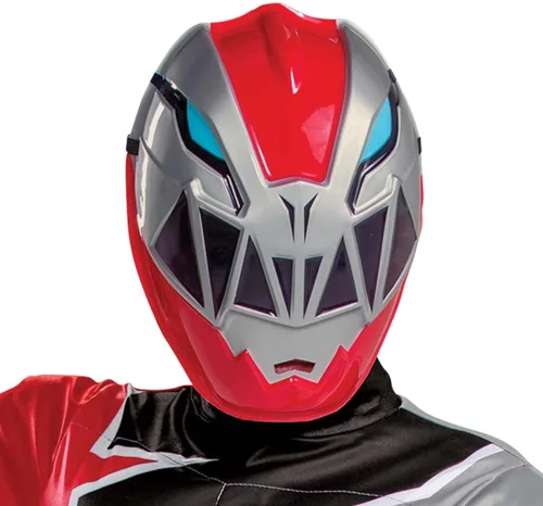 Vista 2 de Disfraz de Ranger rojo para niños, disfraz oficial de Dino Fury Power Ranger